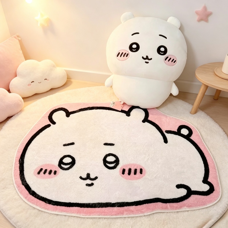 Decorative Throw Pillow - Hot Chiikawa Cartoon Rug Anime Hachiware