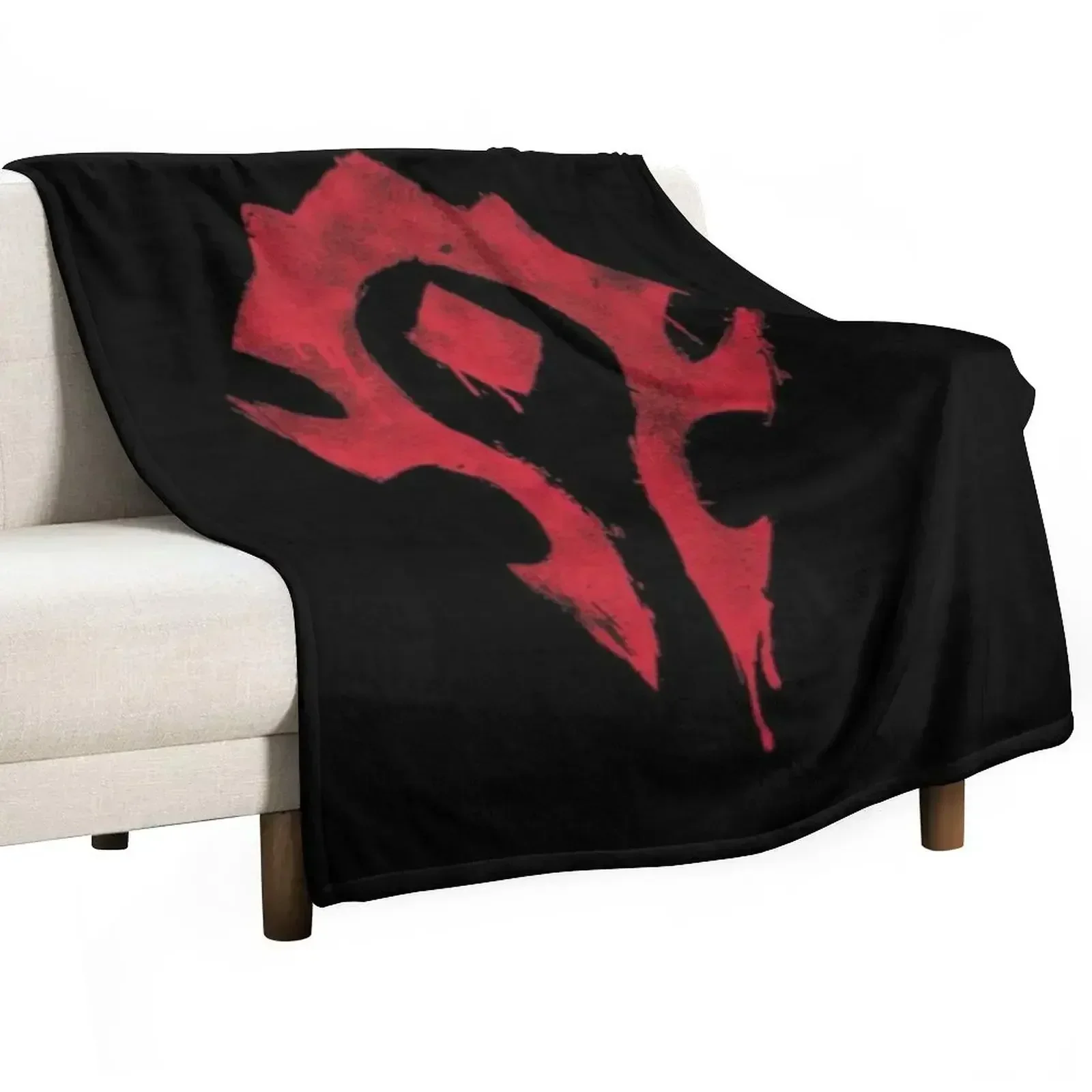 Home Decor Logo - The bloody horde logo Classic Throw