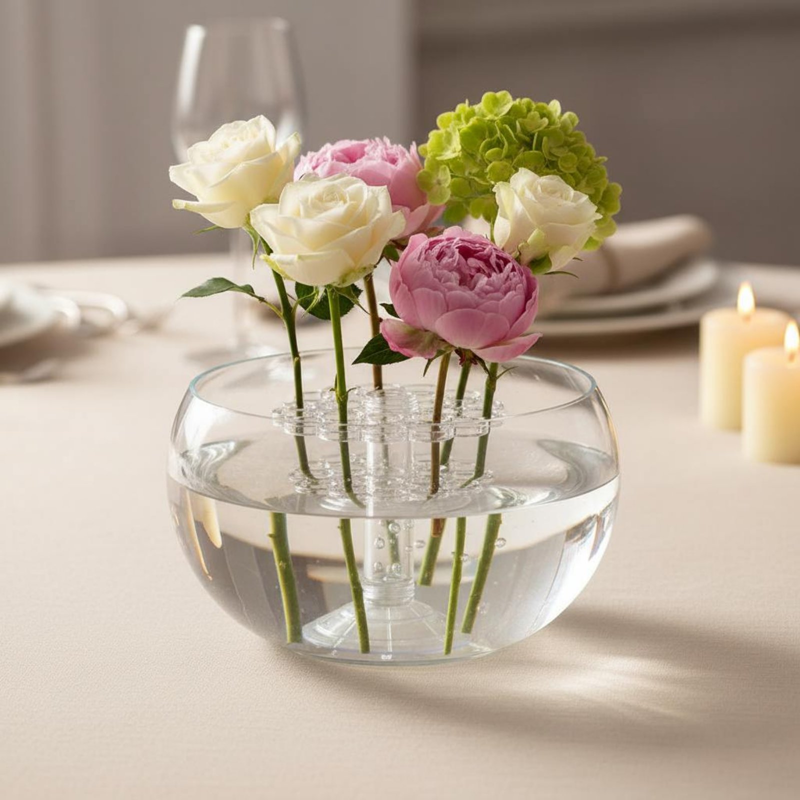 Home Decor Vase With Flowers - Coil Flower Stalk Holder Easy DIY