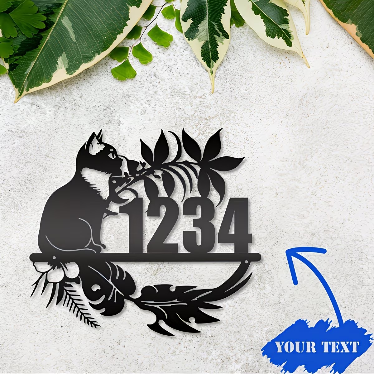 Home Decor Cat - Customizable Lazy Cat Theme Wrought metal