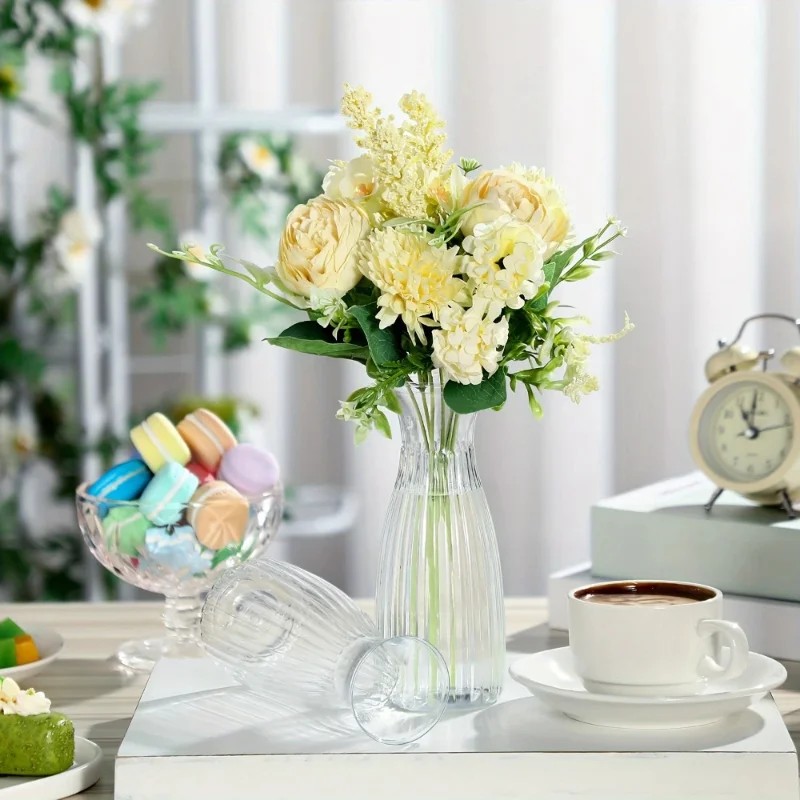 Home Decor Vase With Flowers - diy floral arranging vases set transparent
