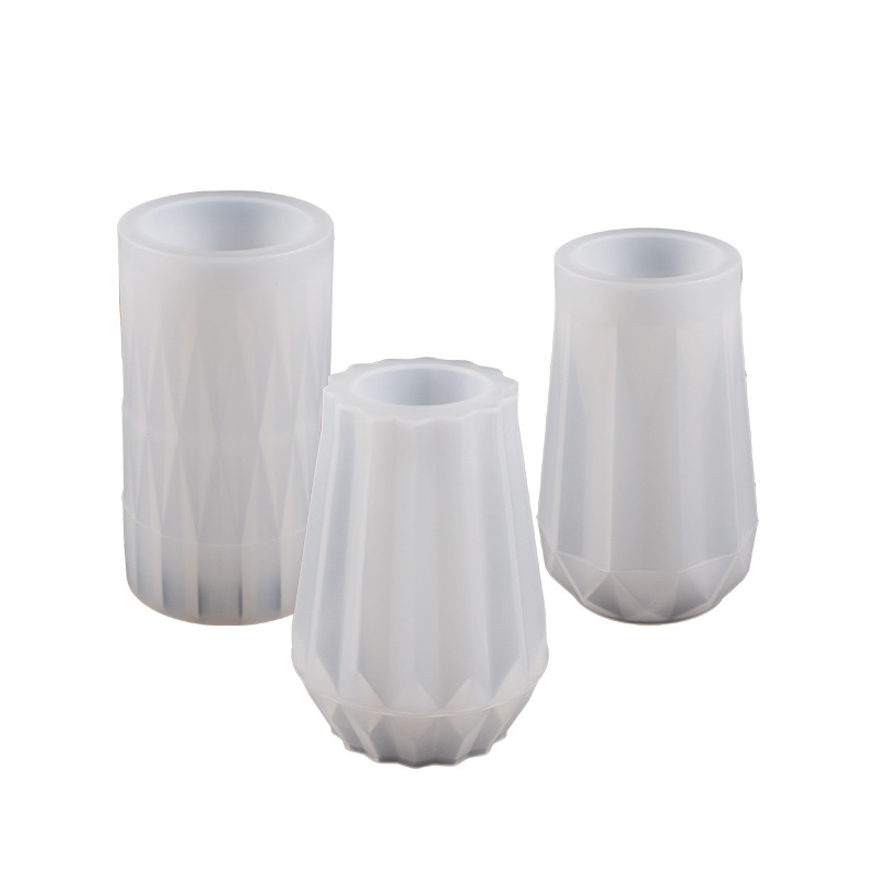 Home Decor Vase With Flowers - Round Diamond Vase Silicone Mold DIY