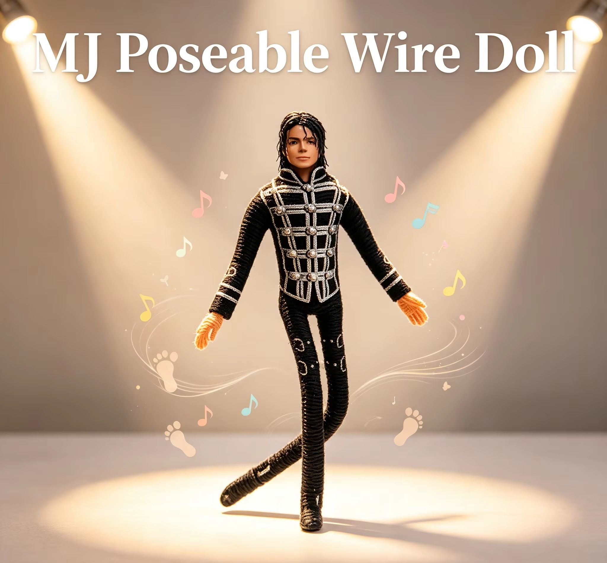 Home Decor Ideas - Michael Jackson Movable Joint Plush Stuffed