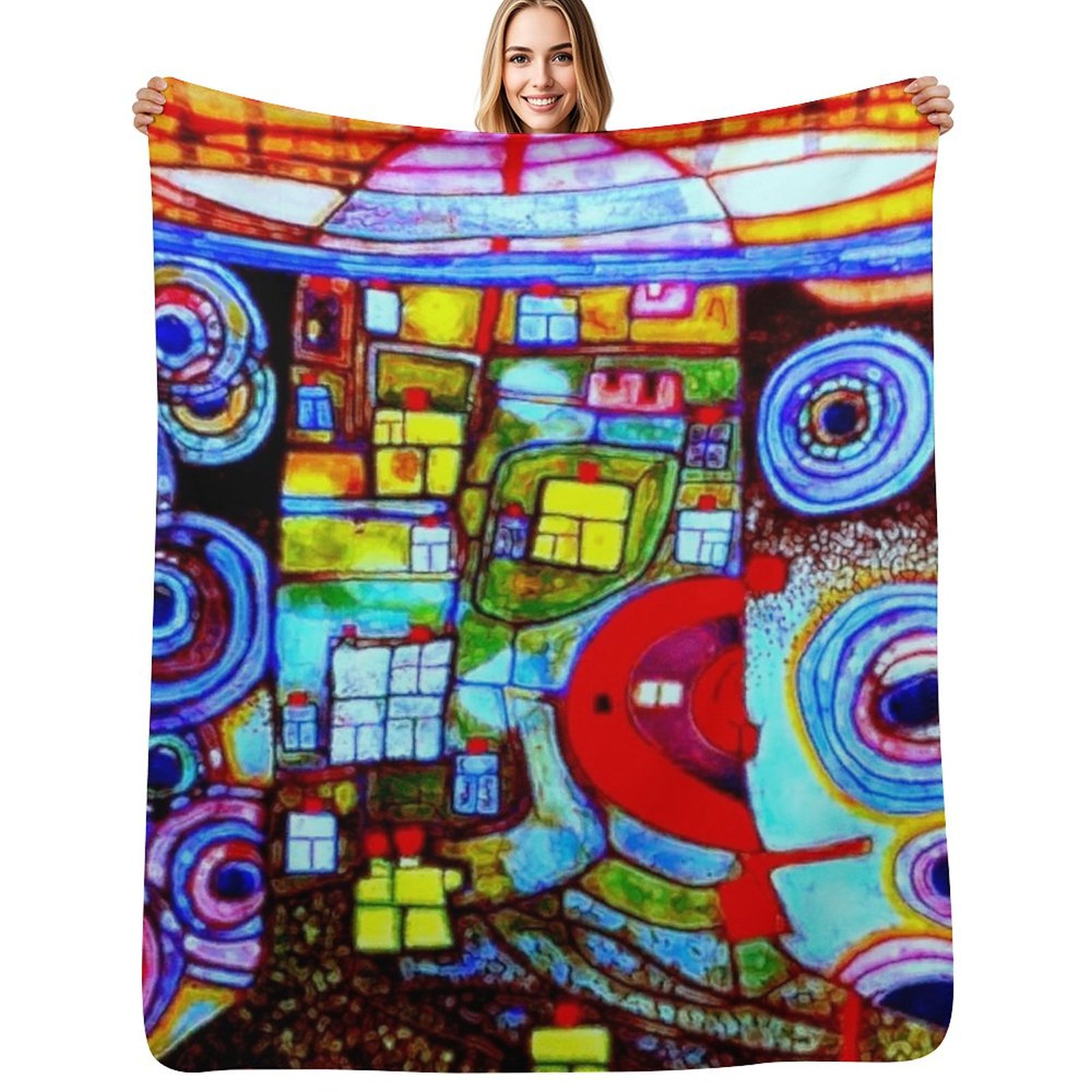 Home Decor Qatar - Qatar 813 neon Throw Blanket Soft