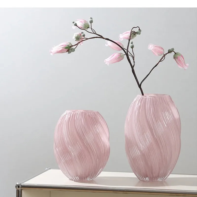 Home Decor Vase With Flowers - European Minimalist Ins-Style Unique Creative Luxe