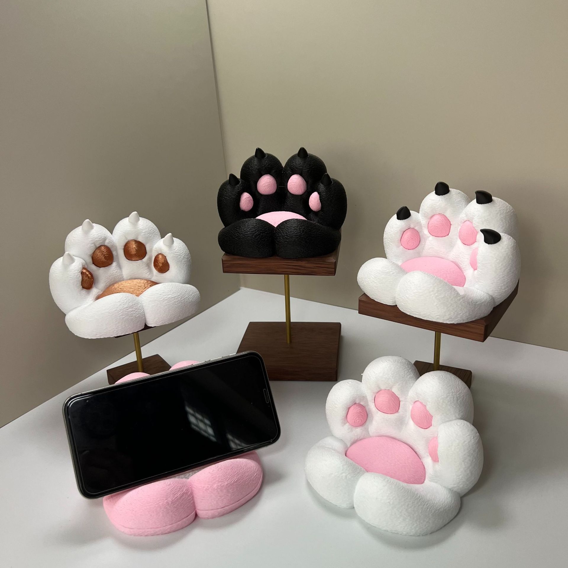 Home Decor Cat - Cute cat paw shaped desk ornament,