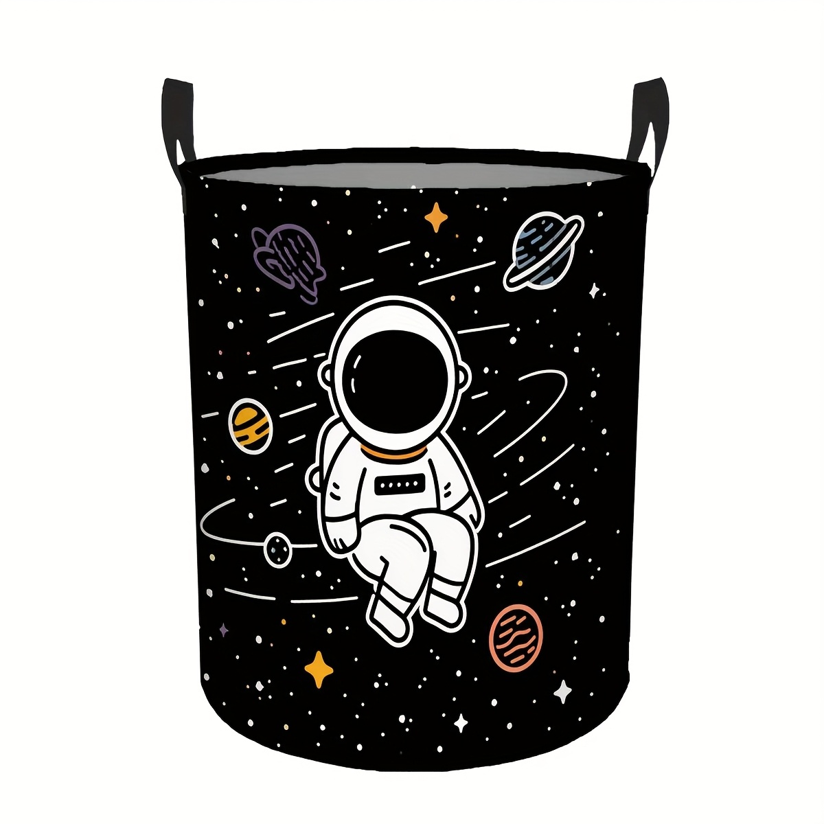 Home Decor Hampers - 1pc Modern Round Laundry Basket with