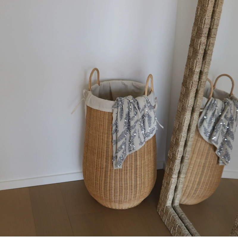 Home Decor Hampers - Ins Style Rattan Laundry Basket for