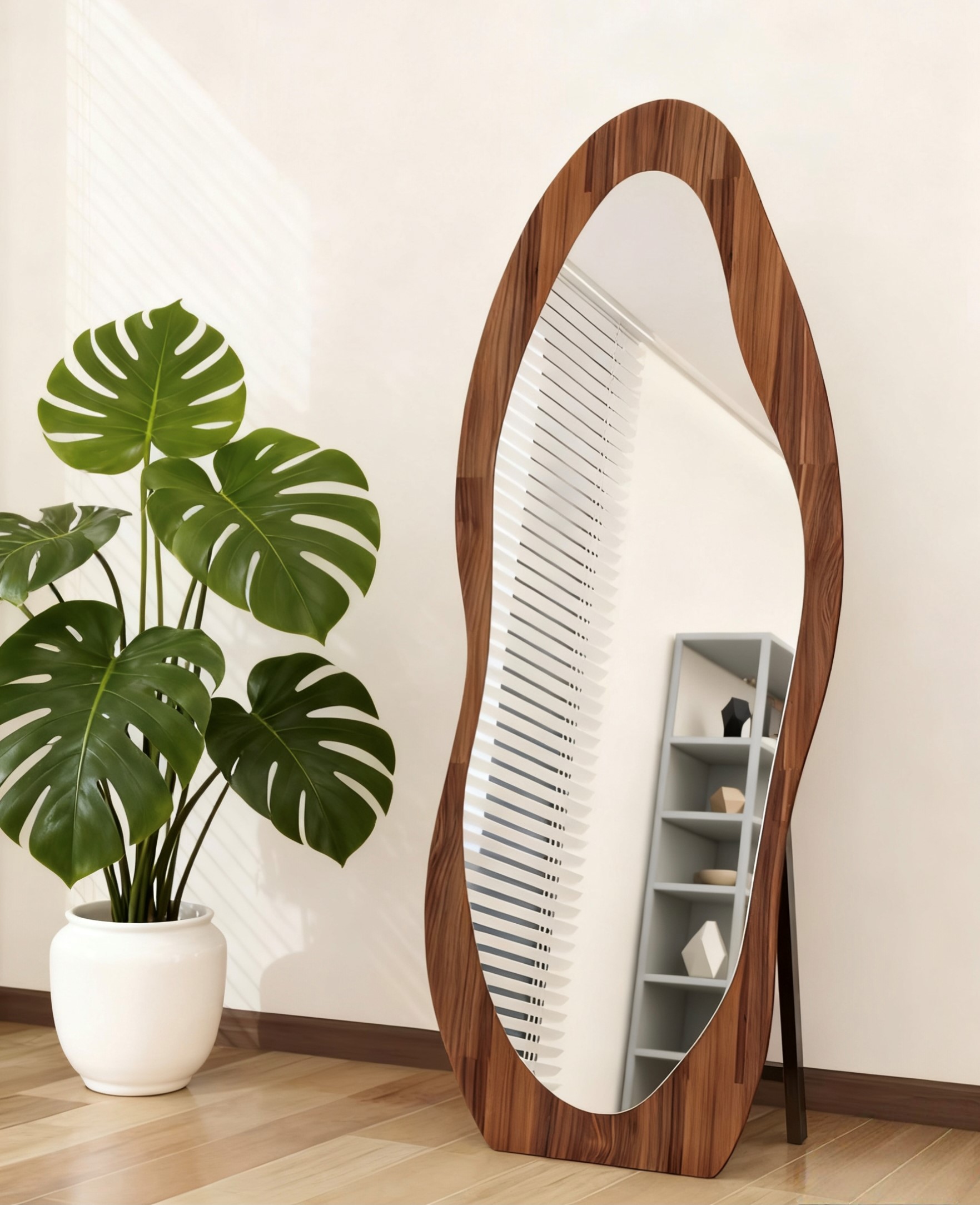 Modern Full Length Floor Mirro - Flooring Home Decor 评论和价格
