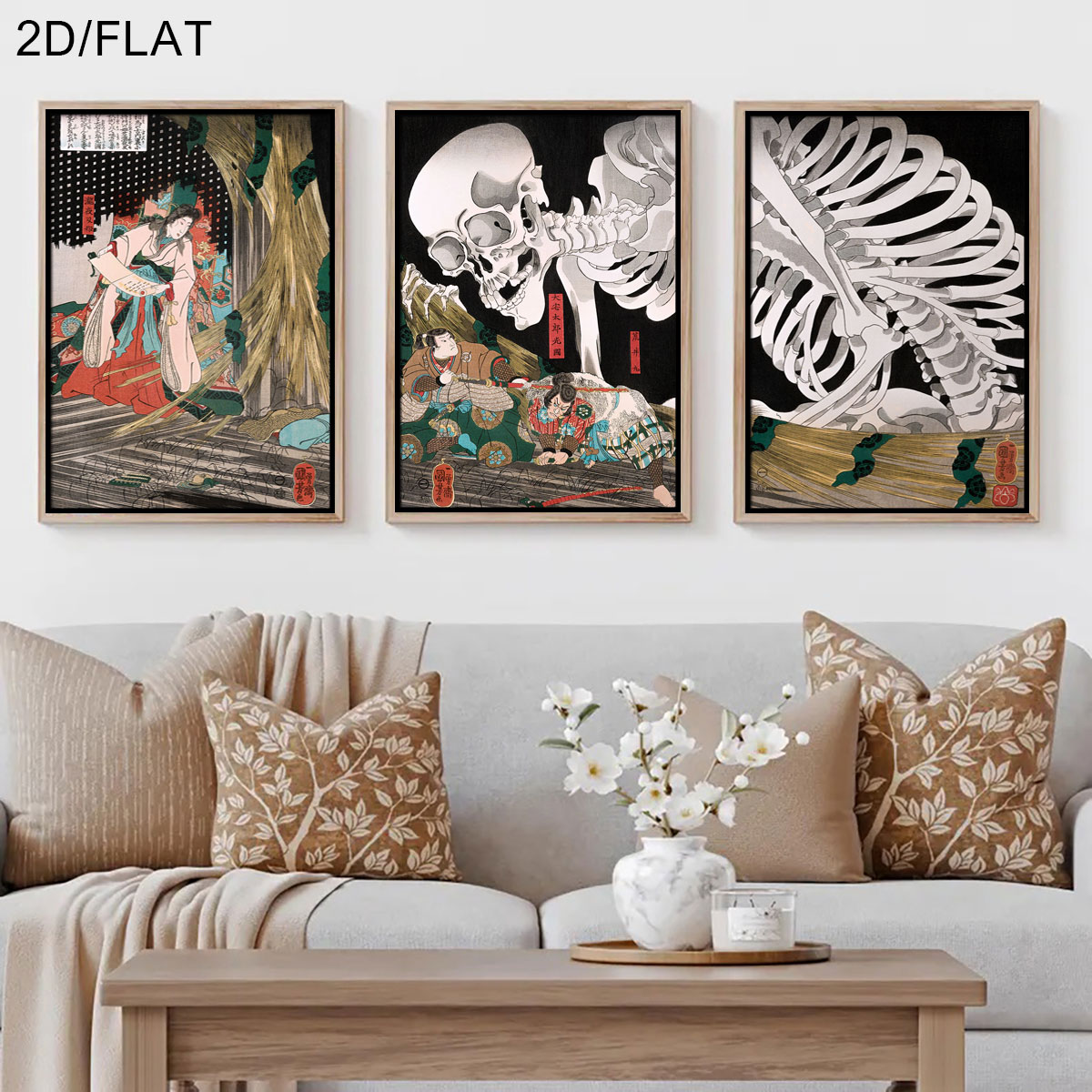3pcs Retro Japanese Takiyasha  - Home Decor Trends 评论和价格