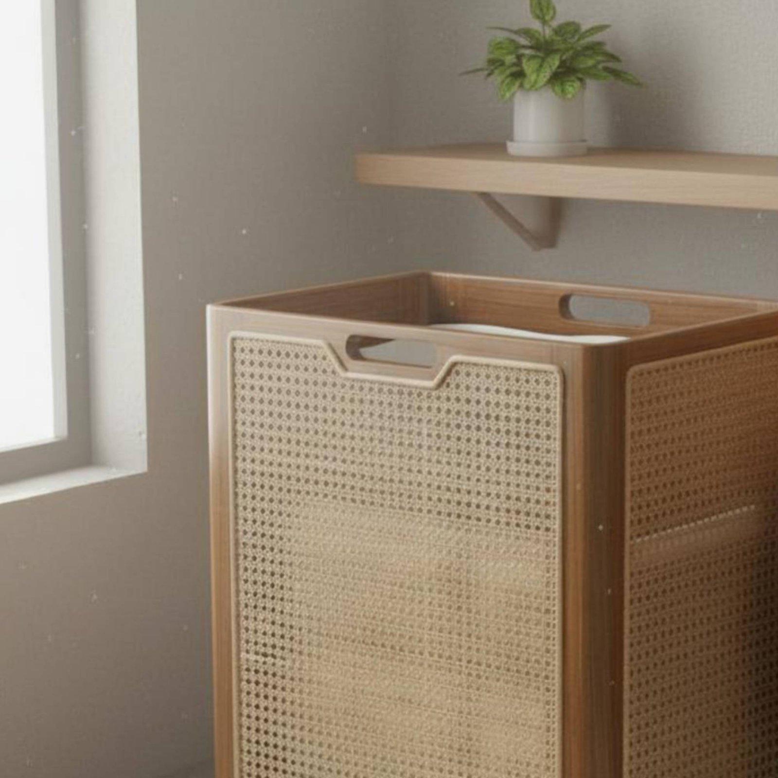 Wooden Laundry Hamper Decorati - Home Decor Hampers 评论和价格