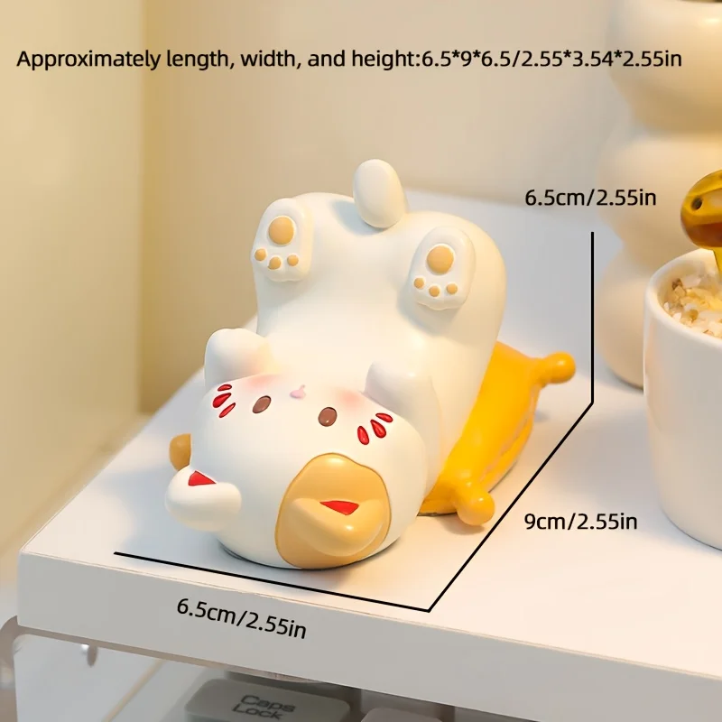 Cute Cartoon Cat Desktop Ornam - Home Decor Cat 评论和价格