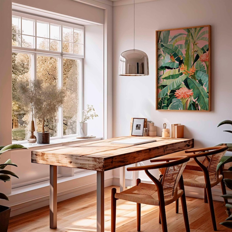 1pc Retro Tropical Canvas Post - Home Decor Trends 评论和价格