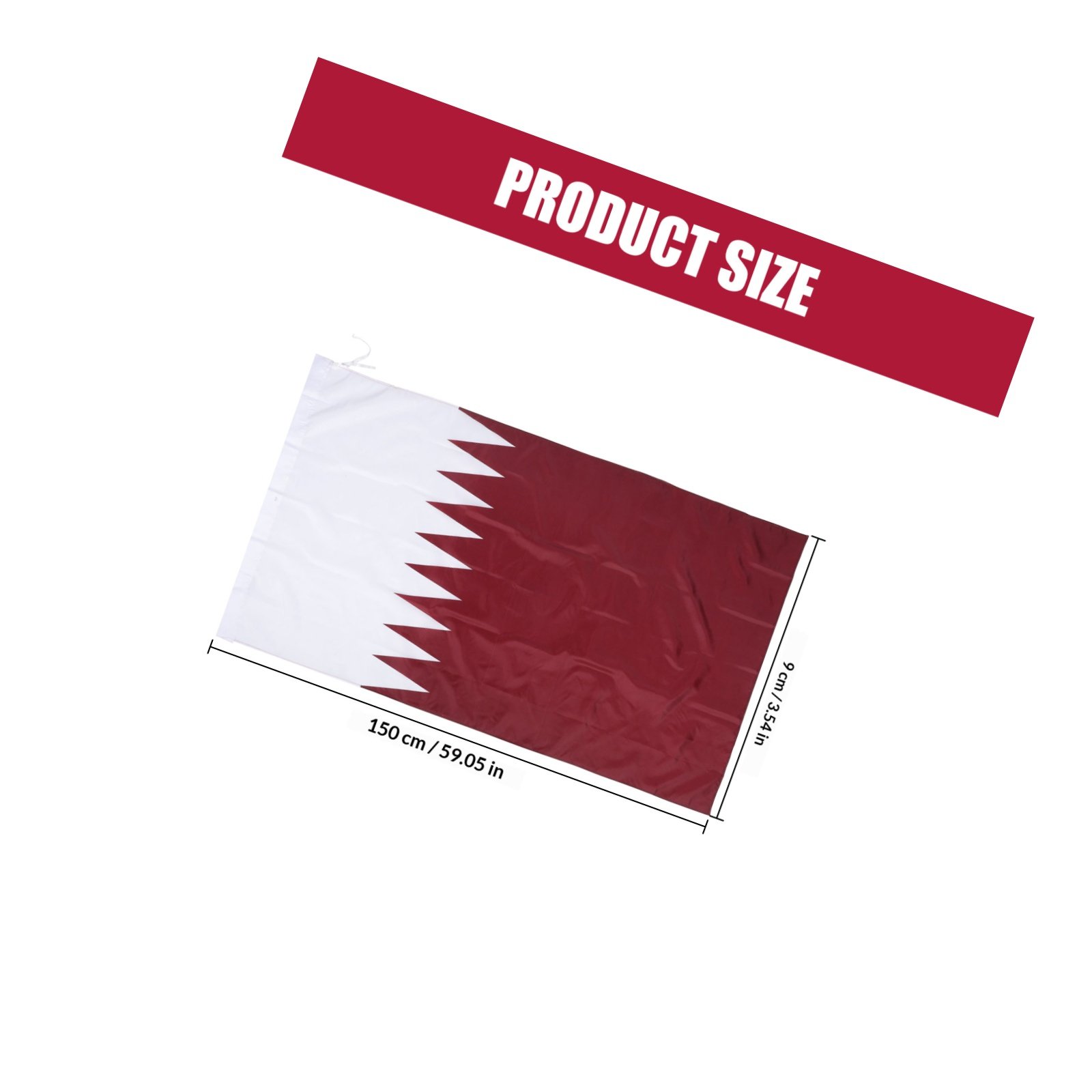 Qatar Hanging Nation Flag Poly - Home Decor Qatar 评论和价格