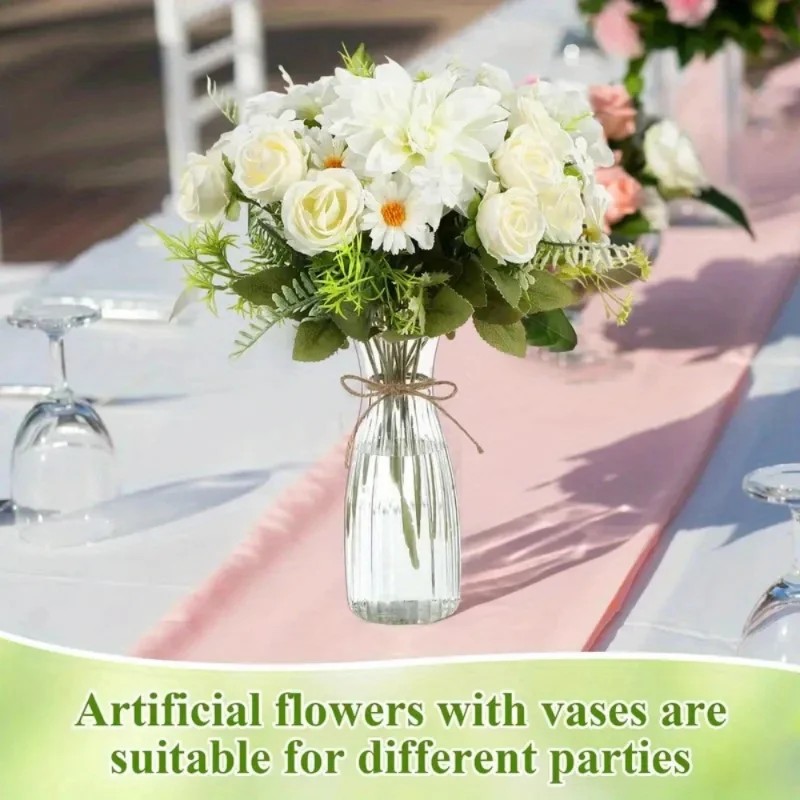 diy floral arranging vases set - Home Decor Vase With Flowers 评论和价格
