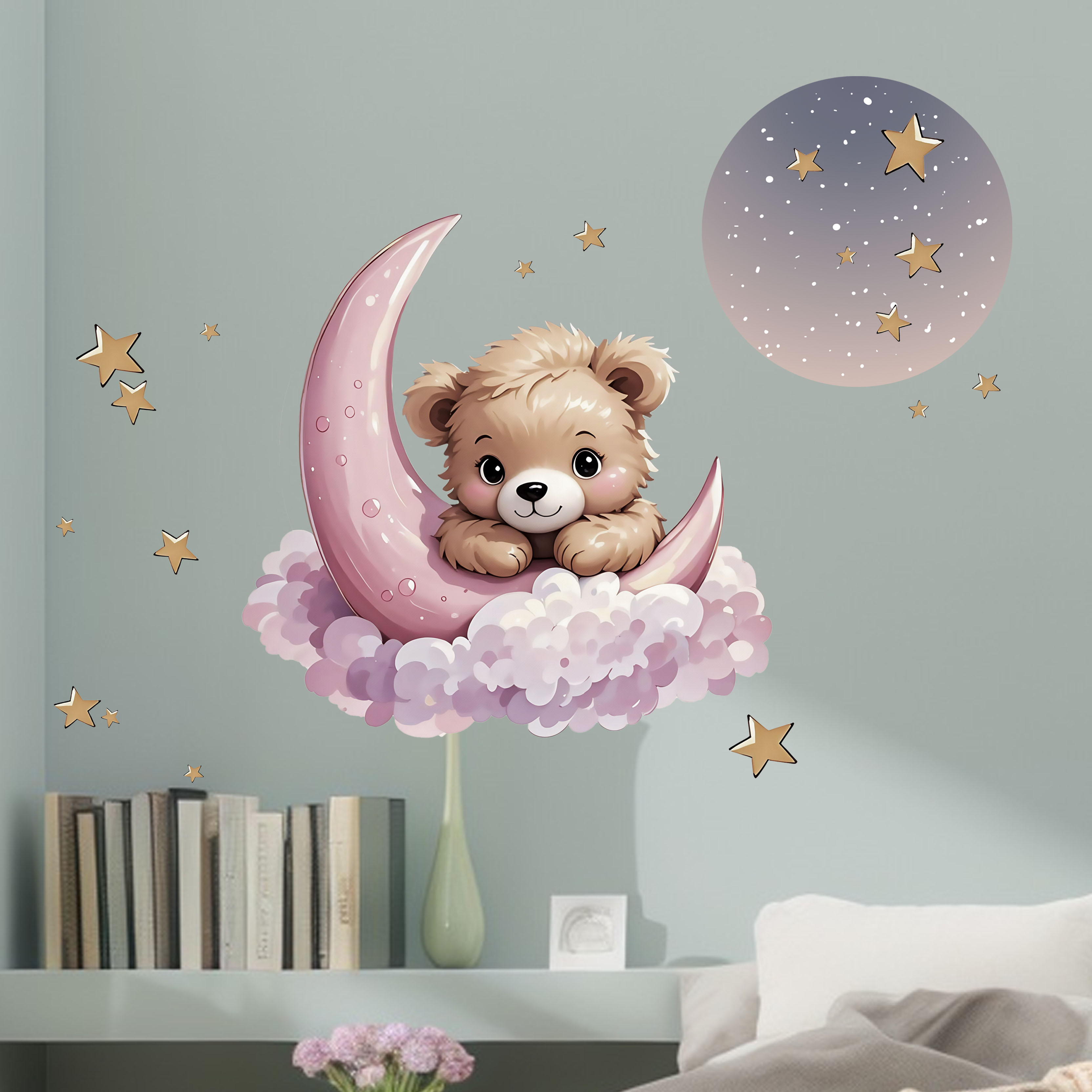 New Arrival Bear Star Moon Nig - Flooring Home Decor 评论和价格