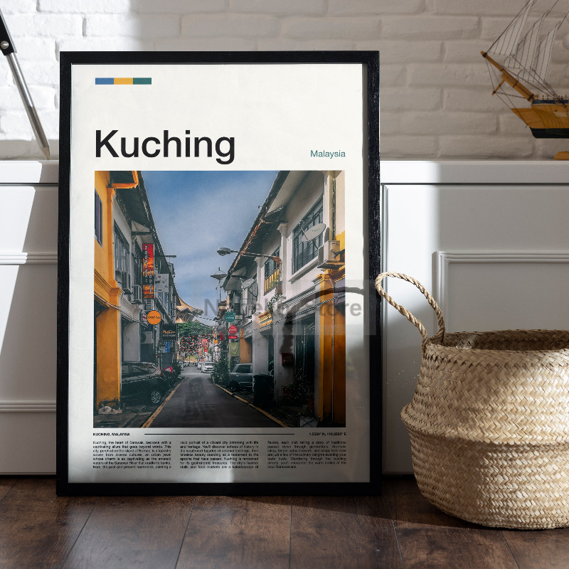 Asia Malaysia Travel Posters K - Home Decor Kuching 评论和价格