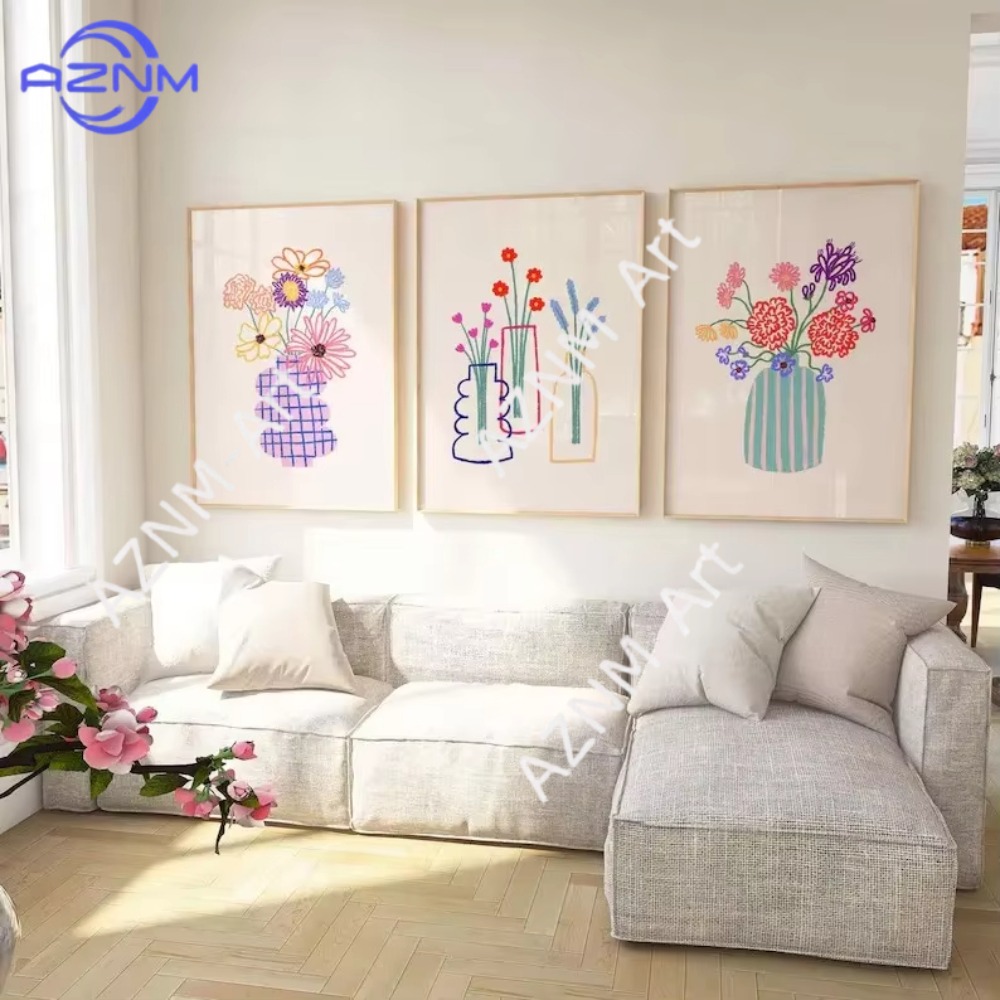 1/3pcs Abstract Flower Vase Pa - Home Decor Vase With Flowers 评论和价格