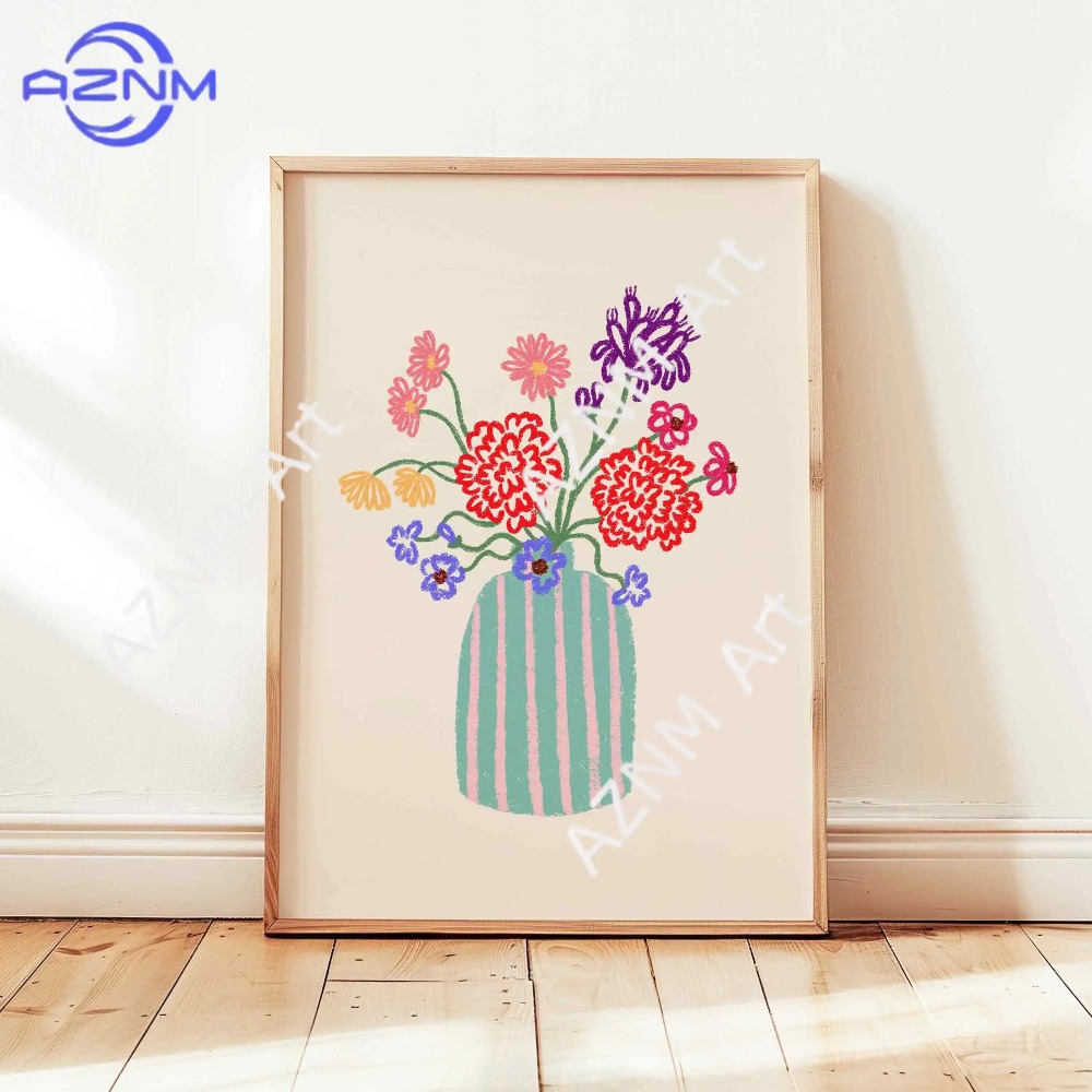1/3pcs Abstract Flower Vase Pa - Home Decor Vase With Flowers 评论和价格