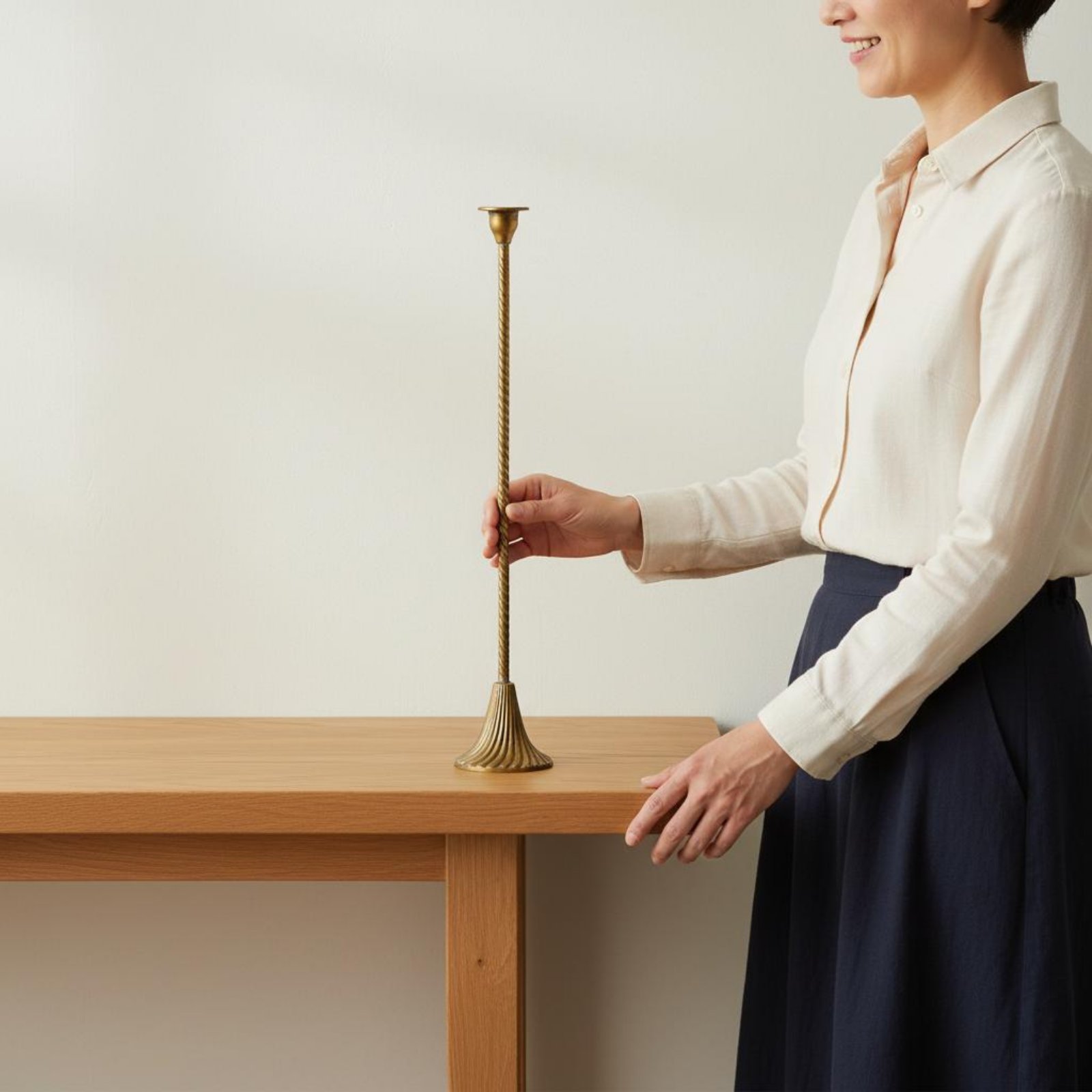 Twisted Gold Candle Holder Sta - Home Decor Gold 评论和价格