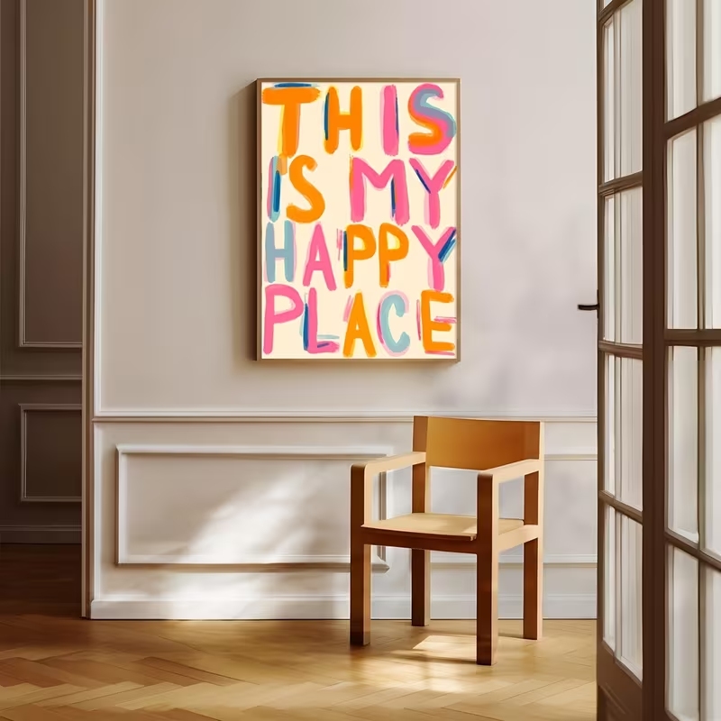 Modern This Is My Happy Place  - Home Decor Reviews 评论和价格