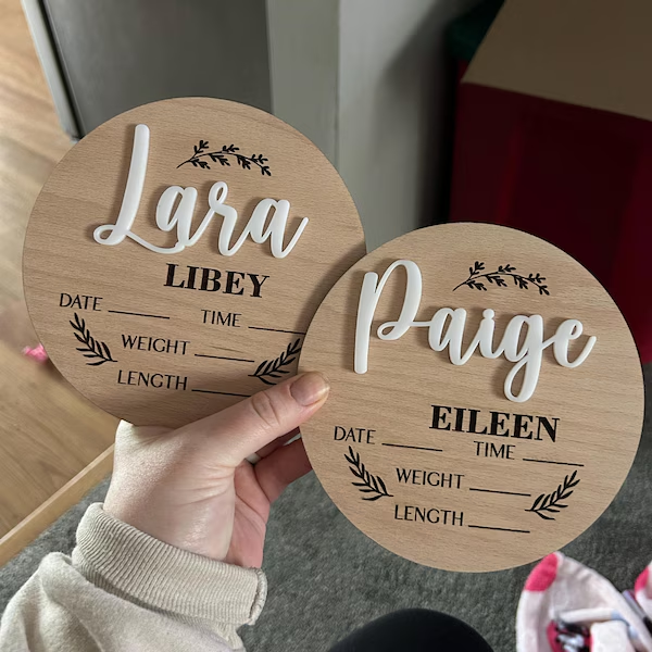 1Pc Custom Baby Announcement S - Home Decor Ideas 评论和价格