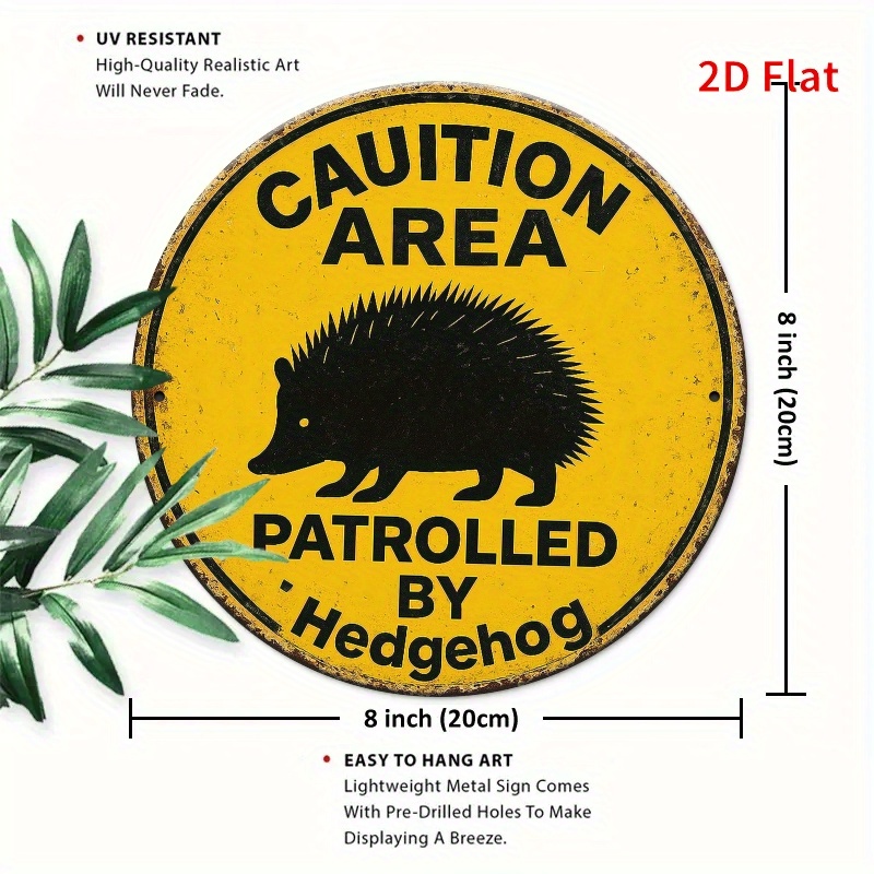 Vintage Rustic Hedgehog Patrol - Home Decor Yellow 评论和价格