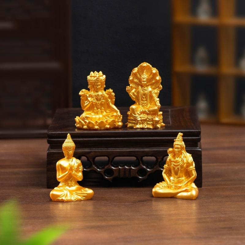 30Pcs Mini Gold Buddhas Statue - Home Decor Gold 评论和价格