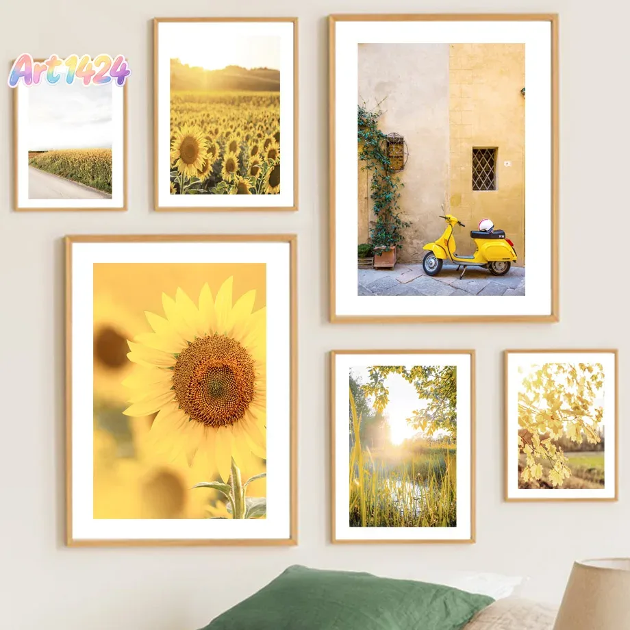 Sunflower Windmill Farmhouse R - Home Decor Yellow 评论和价格