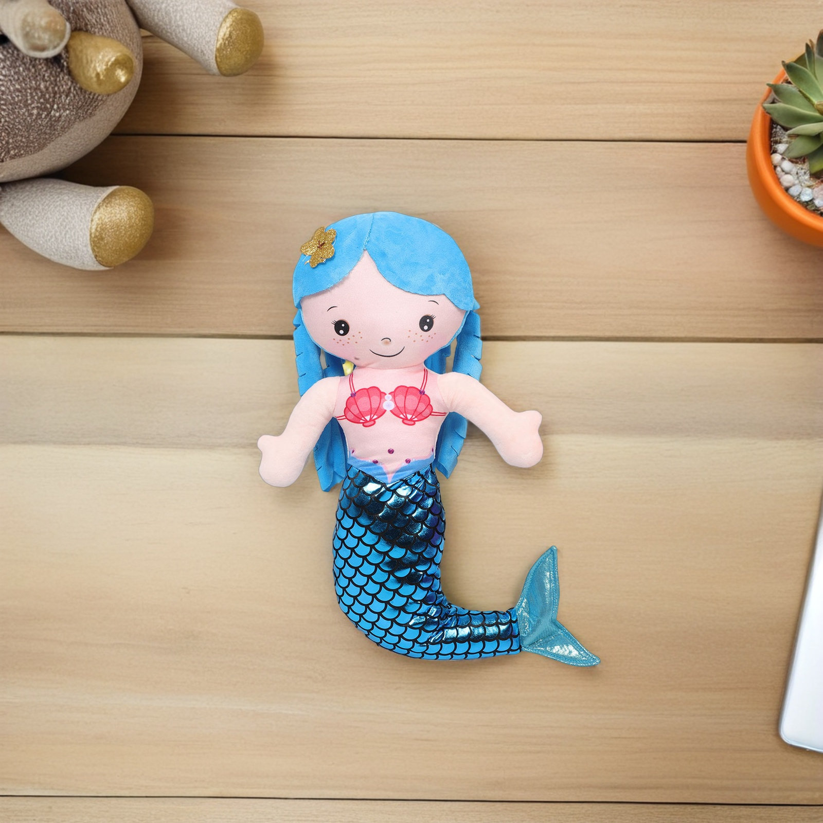 2Pcs Mermaid Pillow Soft Stuff - Decorative Throw Pillow 评论和价格