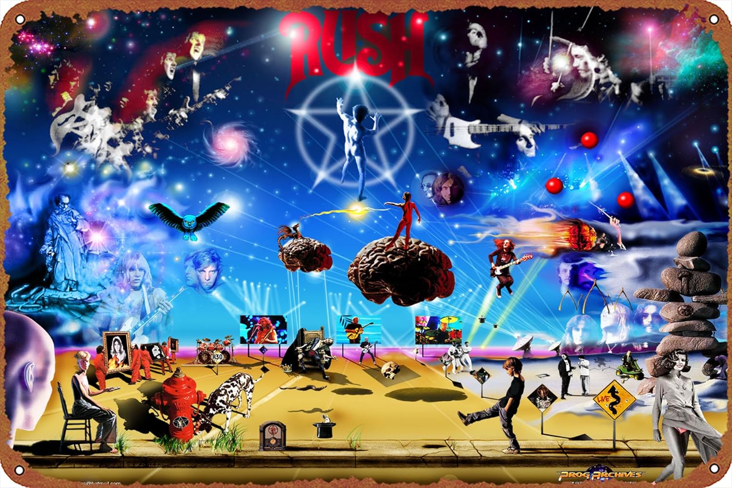 1p,PICS PHOTOS RUSH BAND - RUS - Home Decor Logo 评论和价格