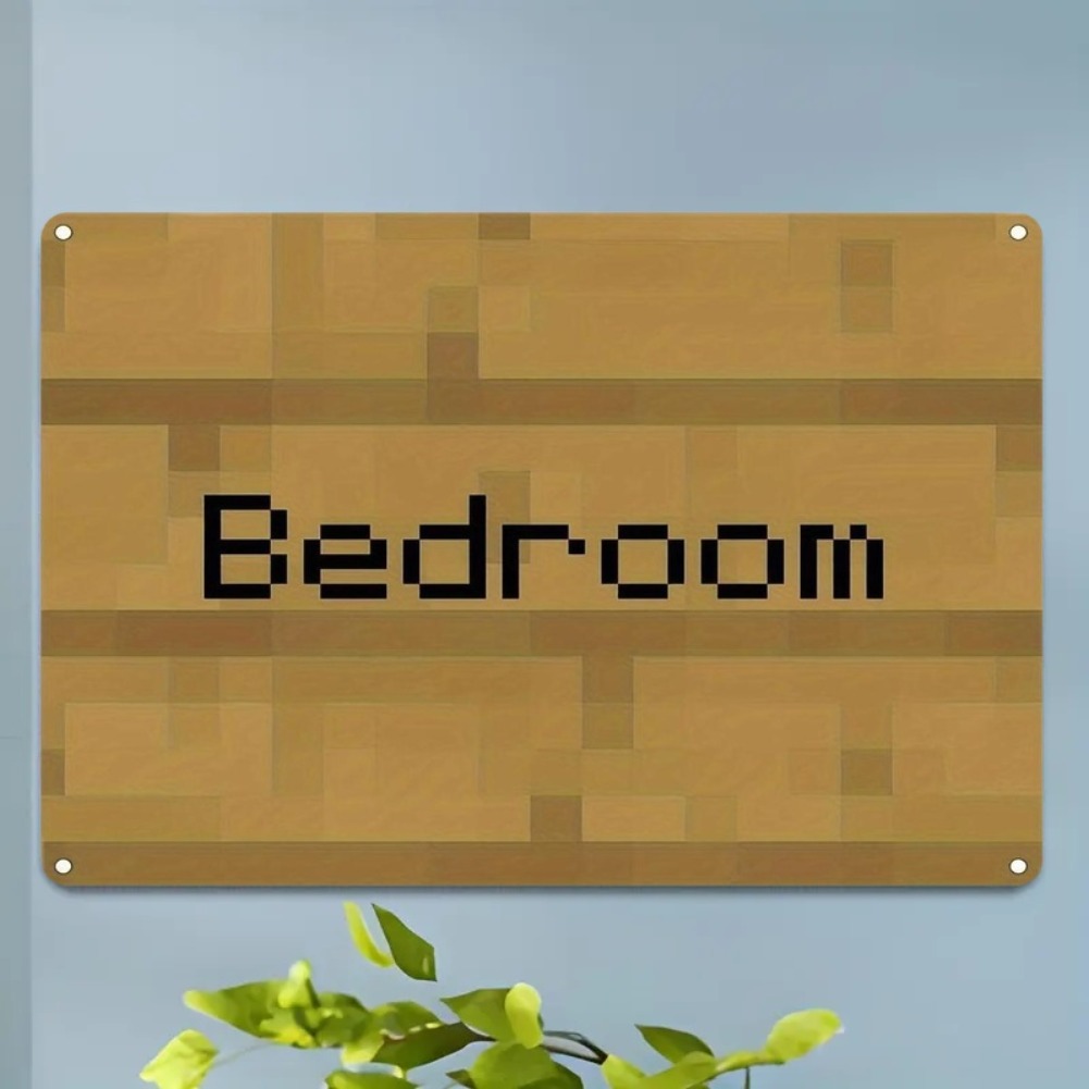 Vintage Pixel Art Bedroom Sign - Home Decor Trends 评论和价格