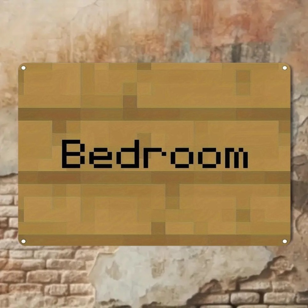 Vintage Pixel Art Bedroom Sign - Home Decor Trends 评论和价格