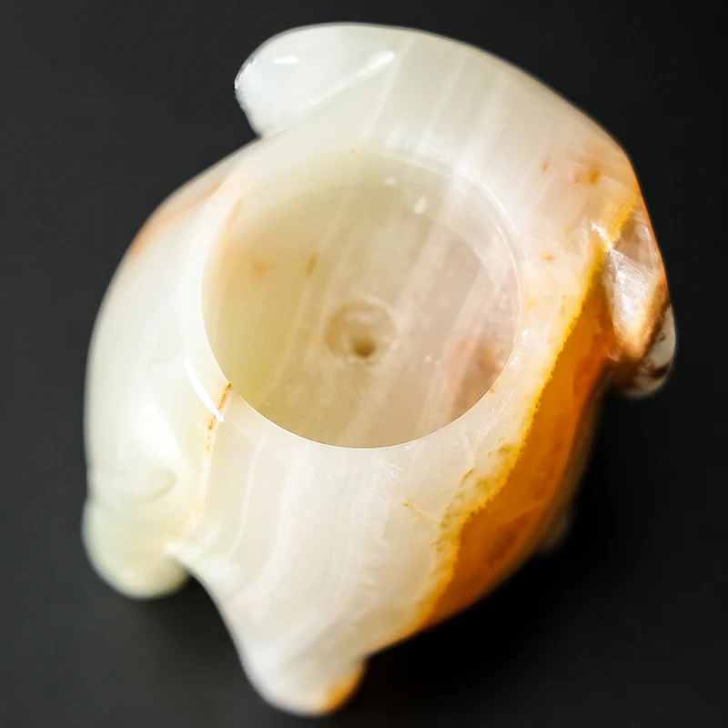 White Onyx Natural Marble Elep - Incense Stick Holder 评论和价格