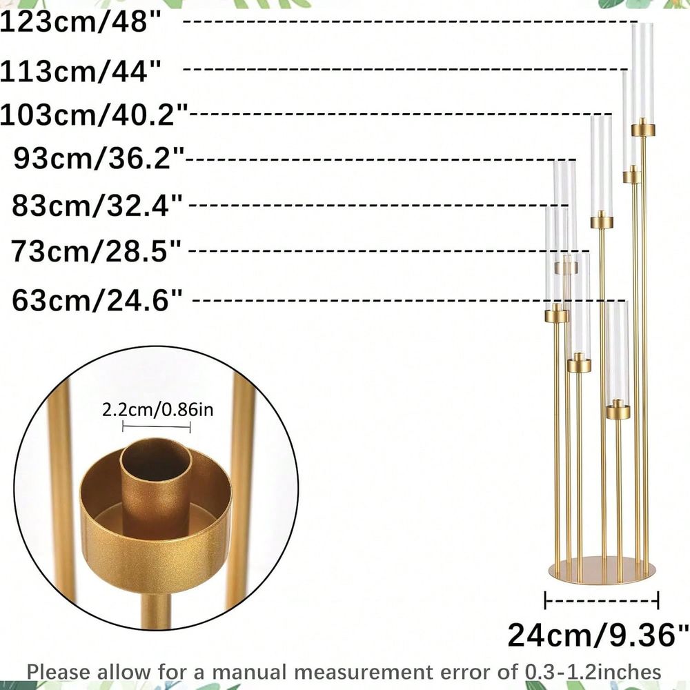 48inch Gold Floor Candle Holde - Flooring Home Decor 评论和价格