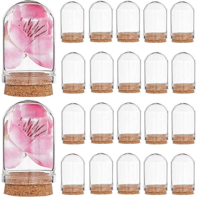 20 Sets Glass Cloche Dome Mini - Terrarium Glass Bottle 评论和价格