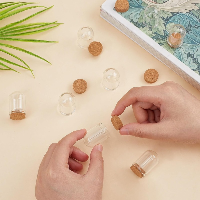 20 Sets Glass Cloche Dome Mini - Terrarium Glass Bottle 评论和价格