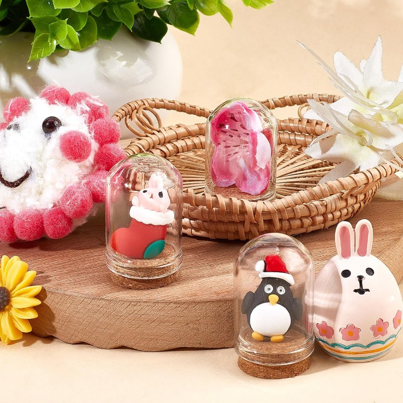 20 Sets Glass Cloche Dome Mini - Terrarium Glass Bottle 评论和价格