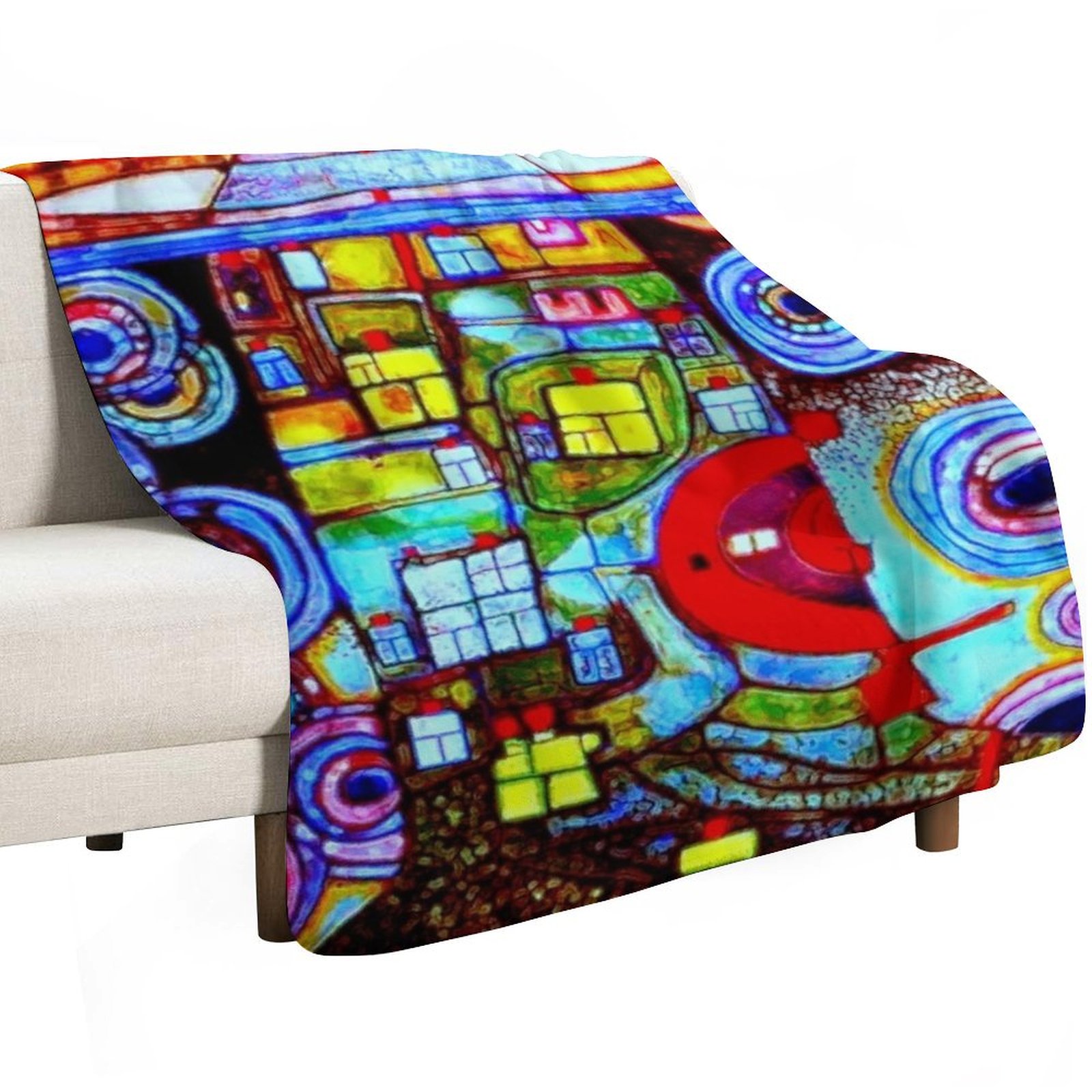 Qatar 813 neon Throw Blanket S - Home Decor Qatar 评论和价格