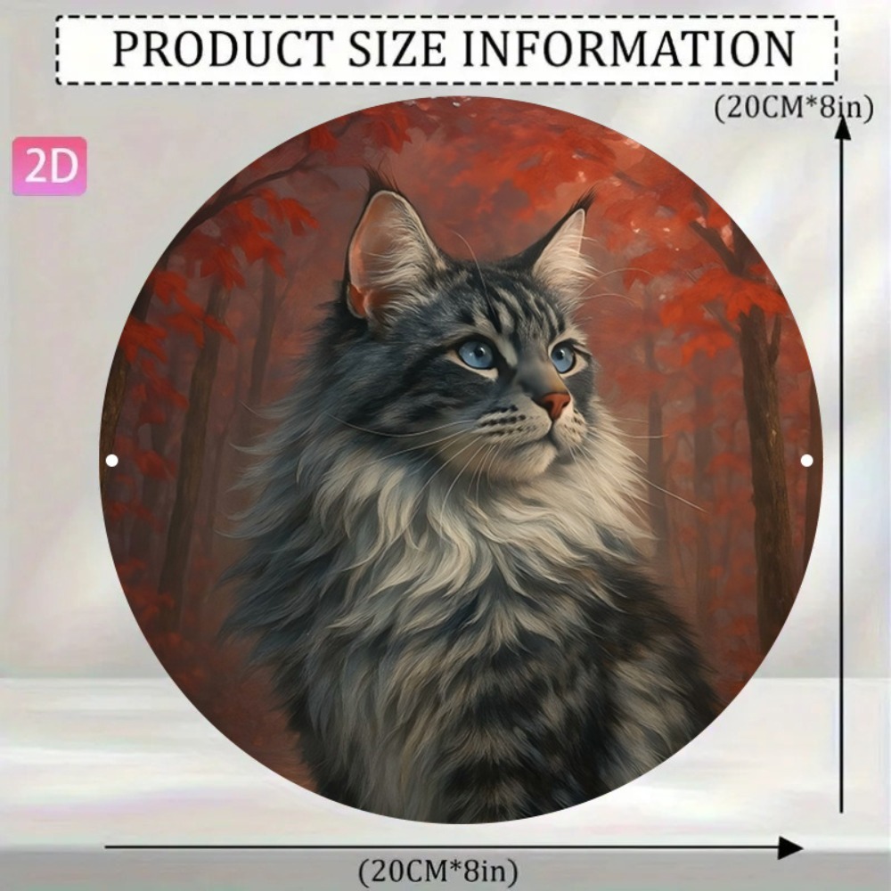 2D Flat Custom Round Vintage C - Home Decor Cat 评论和价格