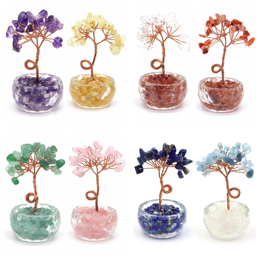 Natural Gemstone Crystal Lucky - Home Decor Reviews 评论和价格