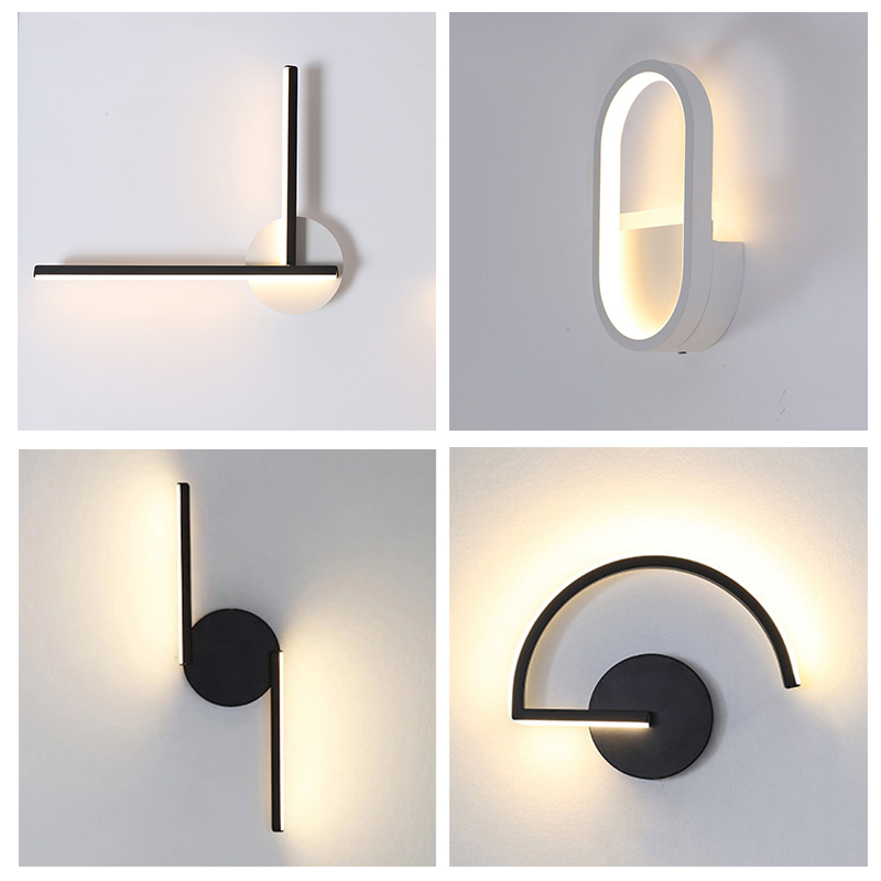 Modern Nordic LED Wall Lamp, M - Home Decor Gold 评论和价格