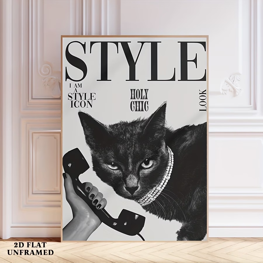Retro Black Cat Making And Rec - Home Decor Cat 评论和价格