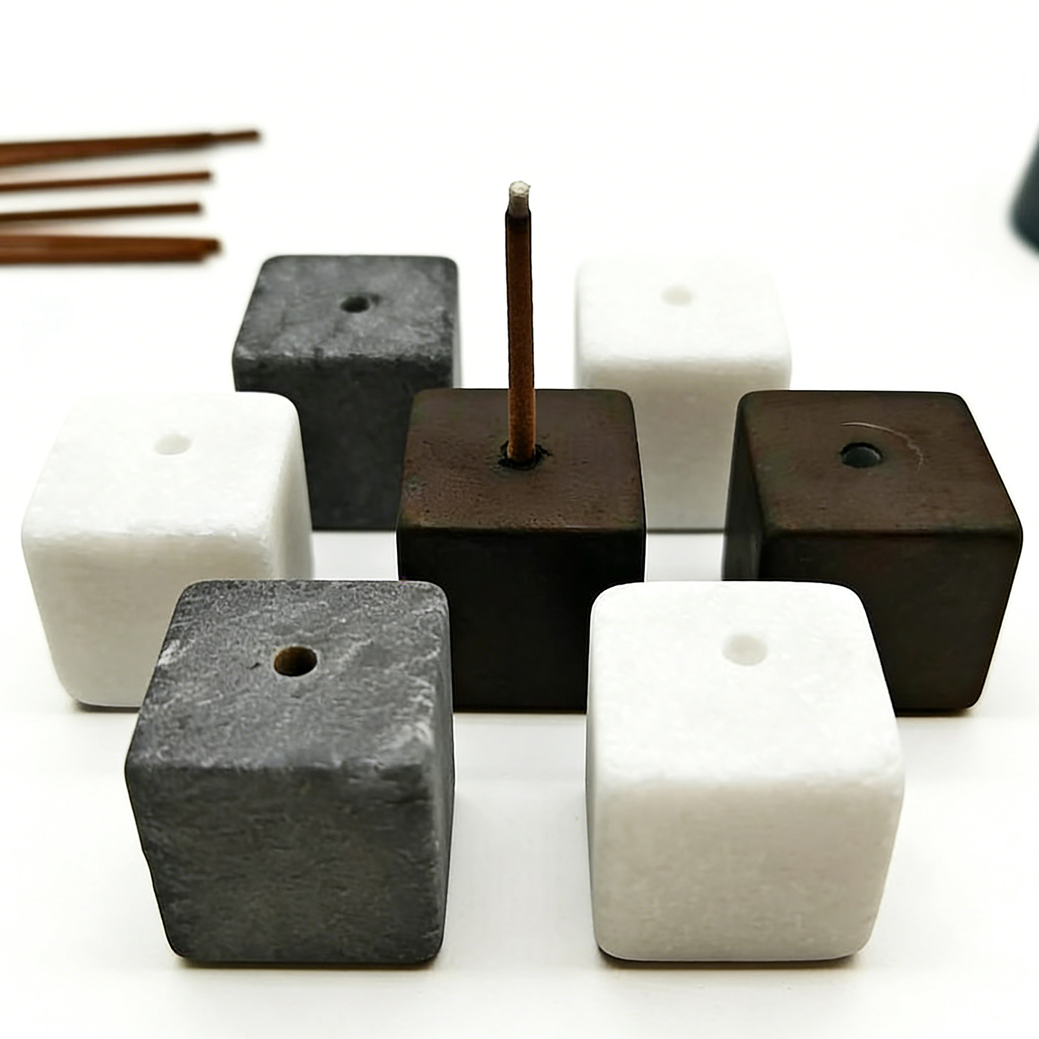 2pcs Natural Stone Incense Sti - Incense Stick Holder 评论和价格