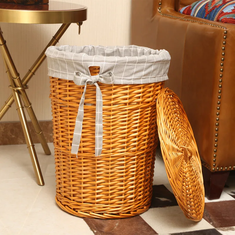 Rattan Hamper Stylish Laundry  - Home Decor Hampers 评论和价格