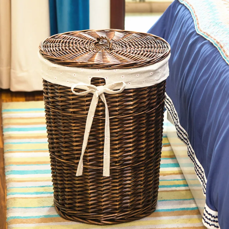 Rattan Hamper Stylish Laundry  - Home Decor Hampers 评论和价格