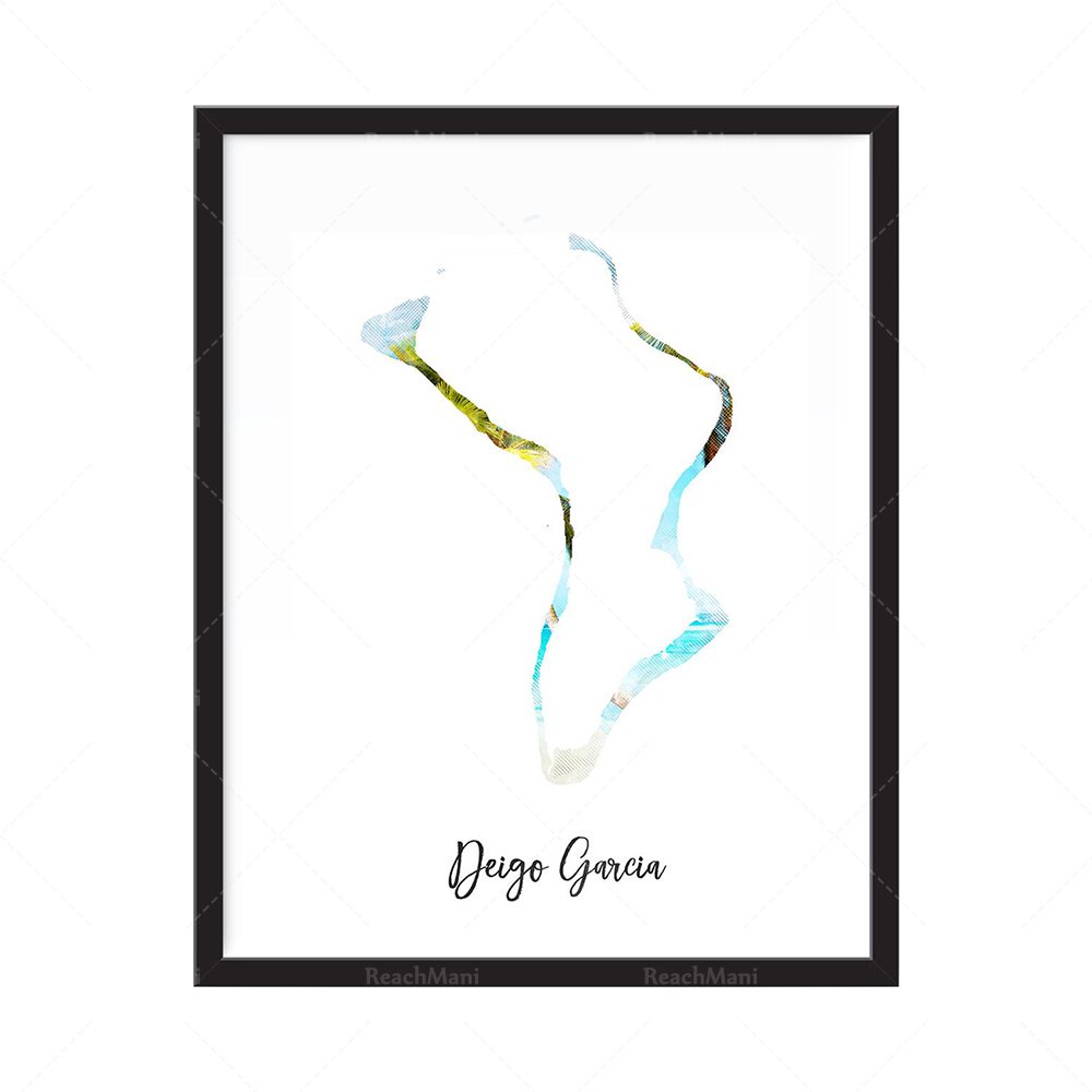 Impression de carte aquarelle  - Home Decor Qatar 评论和价格