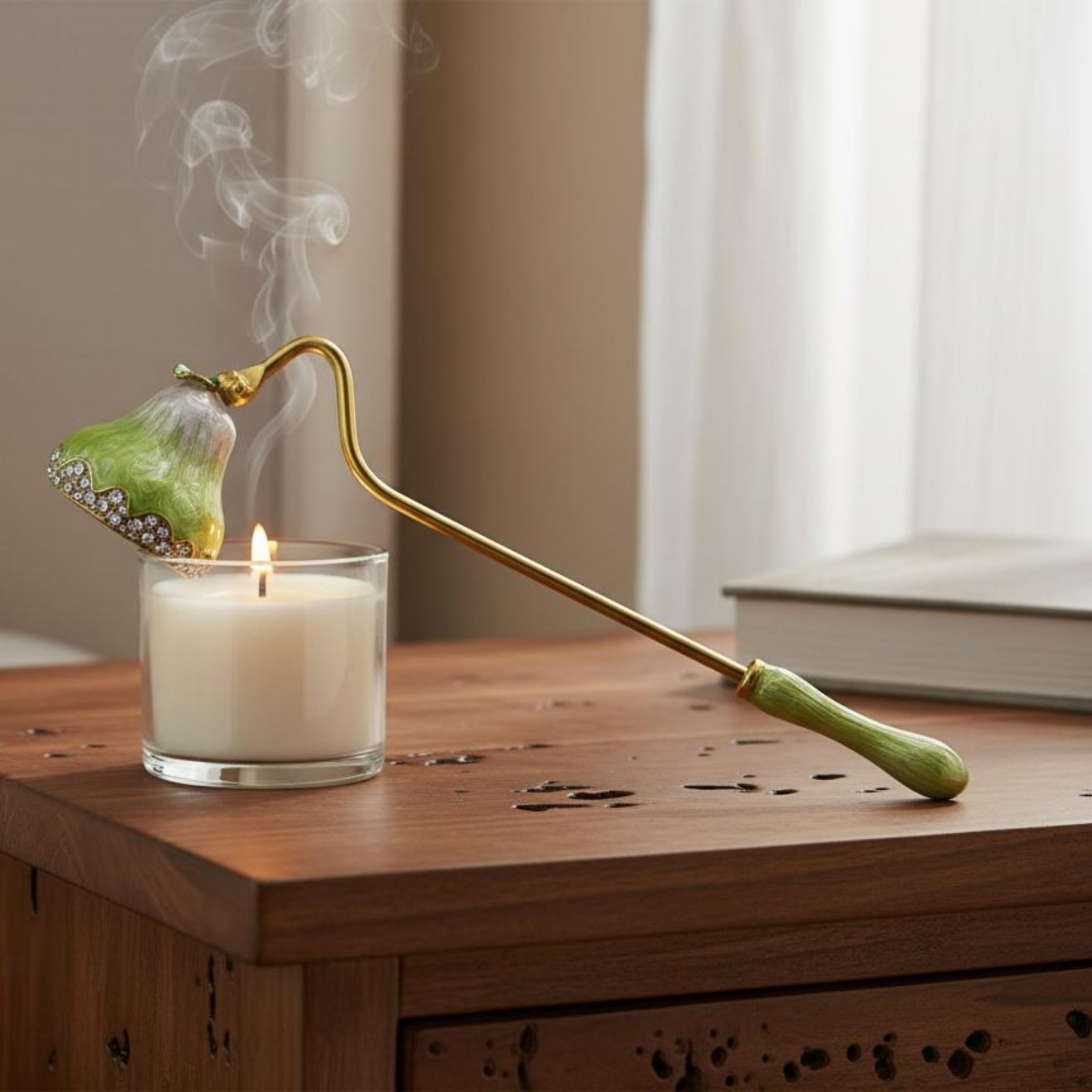 Long Handle Candle Wick Smothe - Home Decor Gold 评论和价格