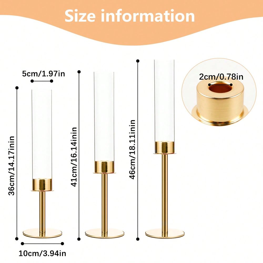 12Pcs Gold Taper Candle Holder - Home Decor Gold 评论和价格