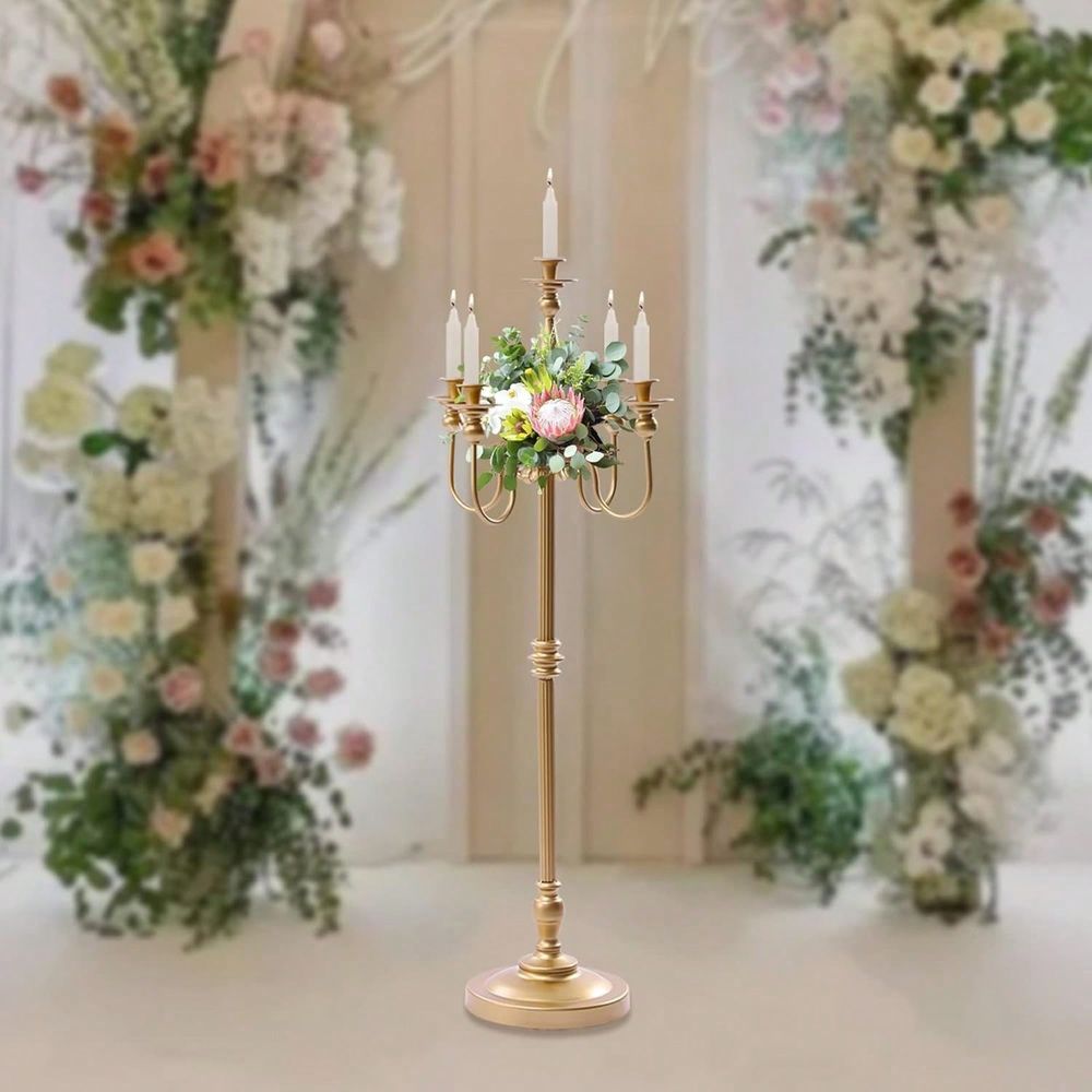 50 Inch 5 Arm Floor Candle Can - Flooring Home Decor 评论和价格